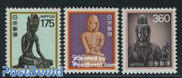 Japan 1989 Definitives 3v, Mint NH, Art - Sculpture - Ungebraucht