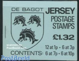 Jersey 1981 Coat Of Arms Booklet (1.32, Blue), Mint NH, History - Coat Of Arms - Stamp Booklets - Zonder Classificatie