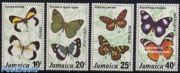 Jamaica 1977 Butterflies 4v, Mint NH, Nature - Butterflies - Jamaique (1962-...)