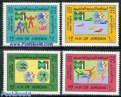 Jordan 1984 Olympic Games 4v, Mint NH, Sport - Boxing - Gymnastics - Olympic Games - Swimming - Boksen