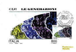 ITALIA ITALY - 2000 ROMA Avvento Anno 2000 LE GENERAZIONI Annullo Fdc Su Cartolina PT - 3563 - Ohne Zuordnung