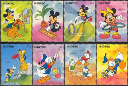 Lesotho 1991 Disney 8v, Mint NH, Various - Toys & Children's Games - Art - Disney - Disney