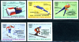Madagascar 1976 Olympic Winter Winners 5v Imperforated, Mint NH, Sport - (Bob) Sleigh Sports - Olympic Winter Games - .. - Inverno