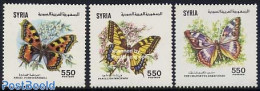 Syria 1991 Butterflies 3v, Mint NH, Nature - Butterflies - Syrië