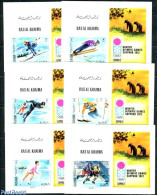 Ras Al-Khaimah 1970 Winter Olympic Games 6 S/simperforated, Mint NH, Sport - Ice Hockey - Olympic Winter Games - Skati.. - Hockey (sur Glace)