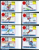 Rwanda 1972 Winter Olympic Games 8v Imperforated, Mint NH, Sport - (Bob) Sleigh Sports - Ice Hockey - Olympic Winter G.. - Inverno