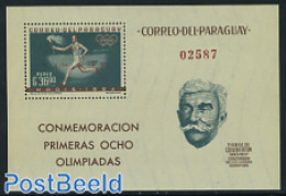 Paraguay 1963 Olympic History S/s, Mint NH, Sport - Olympic Games - Paraguay
