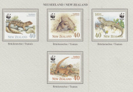 NEW ZEALAND 1991 WWF Reptiles Mi 1160-1163 MNH(**) Fauna 804 - Otros & Sin Clasificación