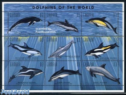 Gambia 1995 Sea Mammals 9v M/s, Mint NH, Nature - Sea Mammals - Gambia (...-1964)