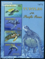 Micronesia 2009 Turtles Of The Pacific 4v M/s, Mint NH, Nature - Reptiles - Turtles - Micronesië