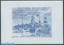 French Polynesia 1985 Italia 85 S/s, Mint NH, Transport - Philately - Ships And Boats - Unused Stamps