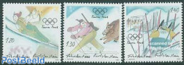 Liechtenstein 2005 Olympic Winter Games Torino 3v, Mint NH, Sport - Olympic Winter Games - Skiing - Unused Stamps