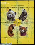 Bulgaria 2010 Panda Bears 4v M/s, Mint NH, Nature - Animals (others & Mixed) - Pandas - Ungebraucht