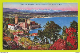 06 LA NAPOULE N°12423 Vers Cannes Mandelieu Vue Sur Le Château Et La Chaîne Des Alpes En 1938 VOIR DOS - Cannes