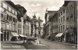 11846924 Solothurn Hauptgasse Mit Brunnen Solothurn - Autres & Non Classés