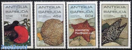 Antigua & Barbuda 1985 Animals 4v, Mint NH, Nature - Sport - Birds - Fish - Shells & Crustaceans - Diving - Peces