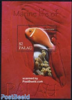 Palau 2004 Pink Anemonefish S/s, Mint NH, Nature - Fish - Poissons