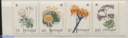 Portugal 1989 Wild Flowers 4v In Booklet, Mint NH, Nature - Flowers & Plants - Stamp Booklets - Ongebruikt