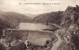 *CPA - 34 - LAMALOU Les BAINS - Barrage De La Biconque - N.et B. - Lamalou Les Bains