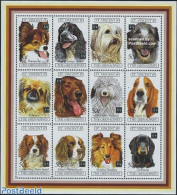 Saint Vincent 1994 Year Of The Dog 12v M/s, Mint NH, Nature - Various - Dogs - New Year - Nouvel An