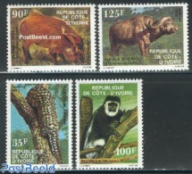 Ivory Coast 1983 Animals 4v, Mint NH, Nature - Animals (others & Mixed) - Cattle - Monkeys - Nuevos