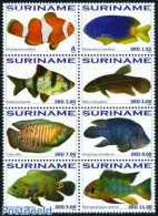 Suriname, Republic 2010 Fish 8v [+++], Mint NH, Nature - Fish - Poissons