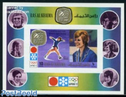 Ras Al-Khaimah 1972 Olympic Winter Games S/s Imperforated, Mint NH, Sport - Olympic Winter Games - Skating - Ra's Al-Chaima