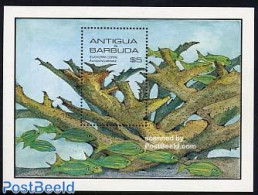 Antigua & Barbuda 1985 Corals S/s, Mint NH, Nature - Shells & Crustaceans - Vie Marine