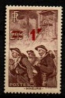 FRANCE    -   1940  .  Y&T N° 489 *.  F  Bouché.   Mineurs - Nuevos