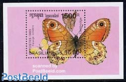 Cambodia 1993 Butterflies S/s, Brasiliana, Mint NH, Nature - Butterflies - Kambodscha
