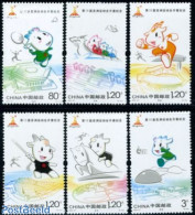 China People’s Republic 2010 Asia Games 6v, Mint NH, Nature - Sport - Horses - Sport (other And Mixed) - Tennis - Nuovi