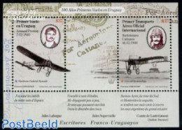 Uruguay 2010 First Flight S/s, Mint NH, Transport - Aircraft & Aviation - Aerei