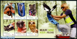 Australia 2010 Wildlife Protection 6v M/s, Mint NH, Nature - Animals (others & Mixed) - Owls - Unused Stamps