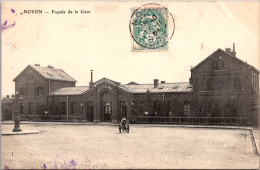 20560 Cpa 60 Noyon - Façade De La Gare - Noyon