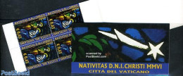 Vatican 2006 Christmas Booklet, Mint NH, Religion - Christmas - Stamp Booklets - Art - Stained Glass And Windows - Nuevos