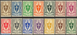 Cameroon 1942 Definitives 14v, Mint NH - Kamerun (1960-...)