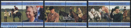 Papua New Guinea 1997 Golden Wedding 3x2v [:], Mint NH, History - Nature - Kings & Queens (Royalty) - Horses - Royalties, Royals