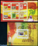 Guinea, Republic 2009 Gandhi On Stamps 7v (2 S/s), Mint NH, History - Gandhi - Stamps On Stamps - Mahatma Gandhi