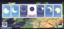 Alderney 1999 Solar Eclipse S/s, Mint NH, Science - Astronomy - Astrology