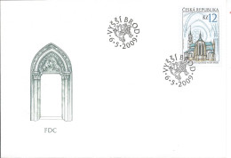 FDC 596 Czech Republic Cistercian Monastery At Vyssi Brod/Hohe Furth 2009 - Abbayes & Monastères