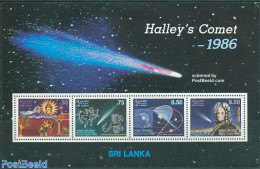 Sri Lanka (Ceylon) 1986 Halleys Comet S/s, Mint NH, Science - Astronomy - Halley's Comet - Astrology