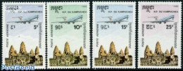 Cambodia 1986 Airmail Definitives 4v, Mint NH, Transport - Aircraft & Aviation - Aerei