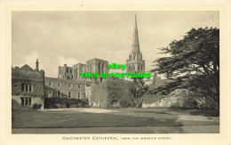R589019 Chichester Cathedral From Bishops Garden. Tuck. Dean And Chapter - Mondo