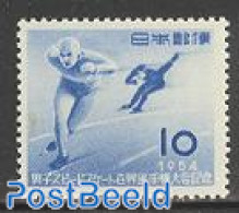 Japan 1954 Sapporo Skating Championship 1v, Mint NH, Sport - Skating - Sport (other And Mixed) - Neufs
