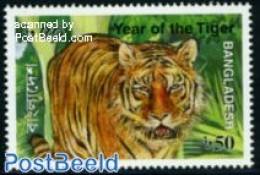 Bangladesh 2010 Year Of The Tiger 1v, Mint NH, Nature - Various - Animals (others & Mixed) - Cat Family - New Year - Nieuwjaar