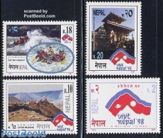 Nepal 1997 Year Of Tourism 4v, Mint NH, Sport - Various - Mountains & Mountain Climbing - Tourism - Climbing