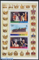 Tuvalu 1977 Silver Jubilee S/s, Mint NH, History - Kings & Queens (Royalty) - Familias Reales