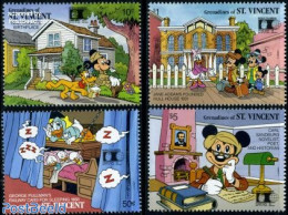 Saint Vincent & The Grenadines 1992 Columbian Stamp Expo 4v, Disney, Mint NH, Art - Disney - Disney