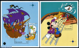 Grenada 1995 Mickeys Sea Adventures 2 S/s, Mint NH, Disney - Disney