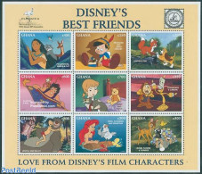 Ghana 1996 Disney, APS Stampshow 9v M/s, Mint NH, Nature - Cats - Art - Disney - Disney